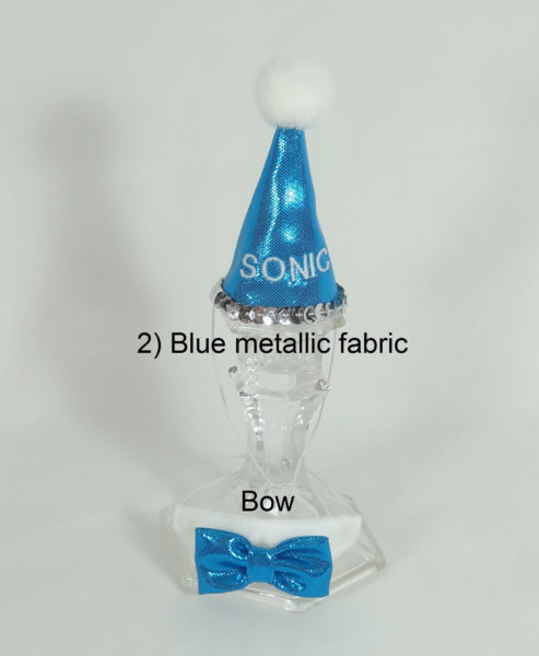 Blue Metallic & Bow