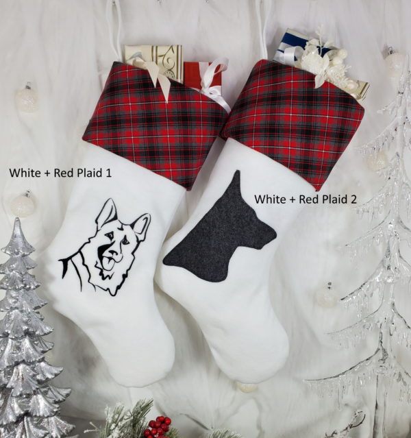 German Shepherd Christmas Stocking