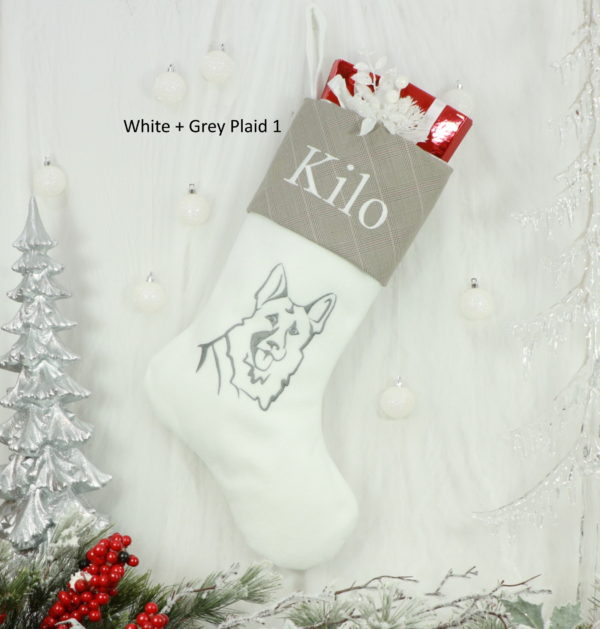 German Shepherd Christmas Stocking