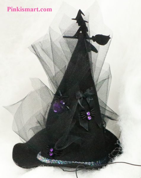 Pet Clothes Halloween Witch Hat Witch Theme Published Large Back