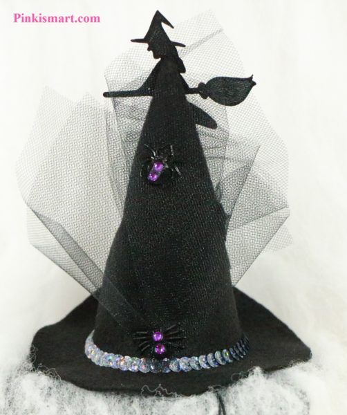 Pet Clothes Halloween Witch Hat Witch Theme Published Medium Back