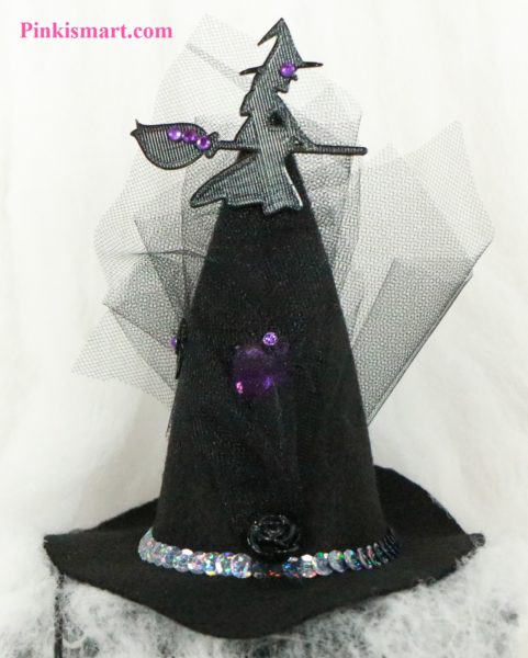 Pet Clothes Halloween Witch Hat Witch Theme Published Medium Front